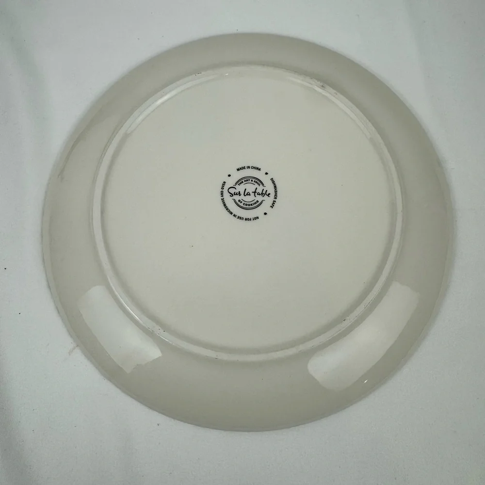 Sur la Table 9 Snowman Plates New